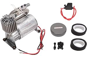 Heavy Duty Air Compressor 150 PSI, NPT1/4 12V Portable Air Compressor with Metal Construction, Universal Air Pump for Trucks,