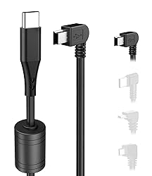 Gonofeto Dash Cam Charger Cable,(3Ft 18AWG) USB C