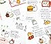 ONOR-Tech 6 Sheets Lovely Cute Adorable Decorative Adhesive Sticker Tape / Kids Craft Scrapbooking Sticker Set for Diary, Album, Laptop, Cellphone, Journals (100x160mm)