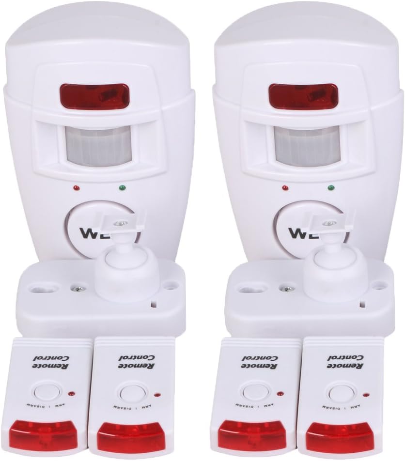 WER WIRELESS PIR MOTION SENSOR ALARM + 2 REMOTE CONTROLS SHED HOME GARAGE CARAVAN 2PACK Amazon