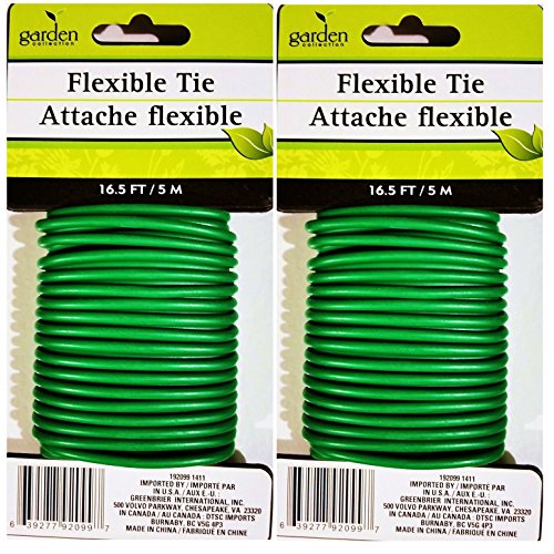 Green Garden Flexible Tie, 16.5 Ft. (2)
