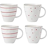 Lenox 896837 Garnet Bay Mugs, Set of 4