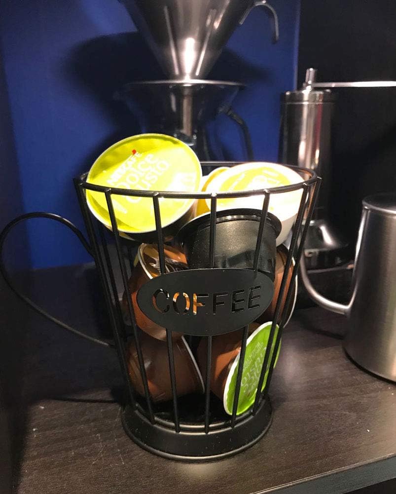 5.5" Coffee Pods Holder Storage Basket Espresso Coffee Pods Keeper Kitchen Counter Storage Holders for Capsules: Kitchen & Dining