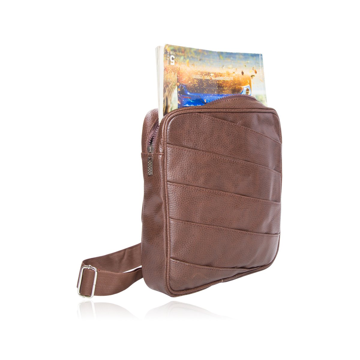 one o one pu leather bare mini satchel, 30x30x6cm (2, brown)