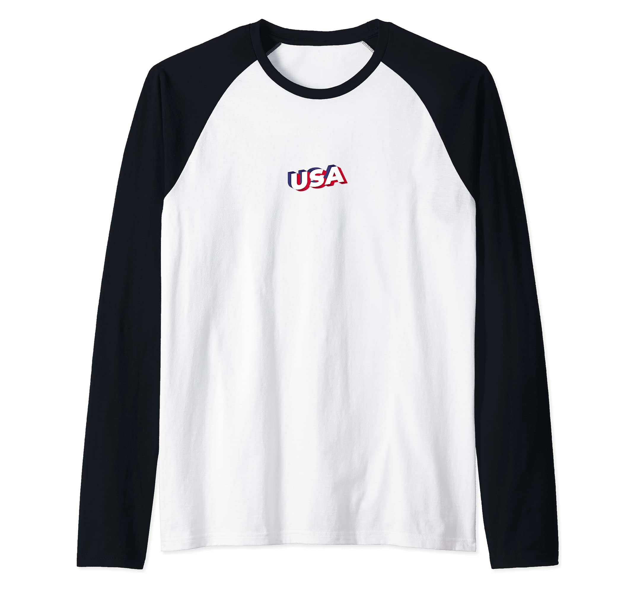 Flag United States Raglan Baseball Tee
