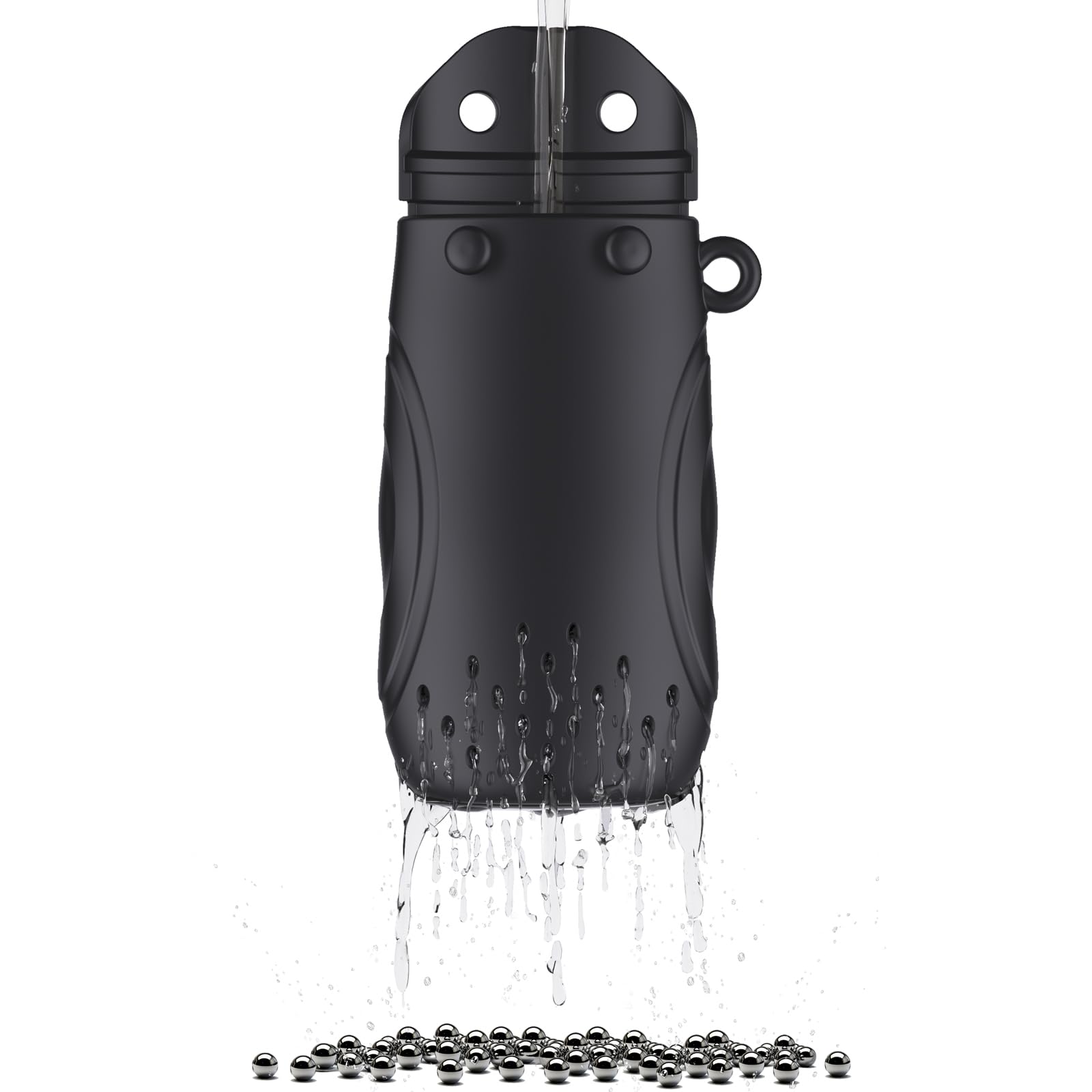 ATDDO 1200 Pcs Decanter Cleaning Balls Cleaner with Silicone Storage Bag Stainless Steel Cleaning Beads for Glass Bottles, Vase, Carafe Rustproof Metal Balls