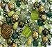 Approx X 400 Jewelry Making Beads Mix Starter Kit for Beginners in Purple Gold & Green Jewelry Findings
