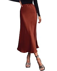 BTFBM 2025 Women Long Satin Summer Fall Skirt Silk