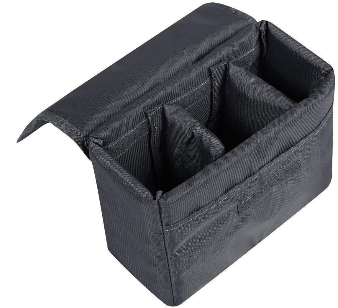 S-Zone Waterproof Shockproof Practical Foldable Padded DSLR SLR TLR Camera Protection Insert Bag Lens Camera Grey, M