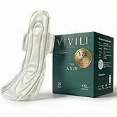 VIVILI pH 4.5 Postpartum & Overnight Pads (XXL 16.5" / 42cm) - 17x Drier Than Organic Cotton. 100% Bio-Silk PLA for Sensitive Skin, Zero Re-Wet Max Absorbency with Wings (28 Count)