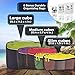 bago 8 Pcs Packing Cubes for Travel - 5 Travel Packing Cubes for Suitcases with 3 ZipLock Bags - Luggage Organizer Bags to Get Maximum Storage, Save Time & Effort to Pack (Green Red Purple Yellow)