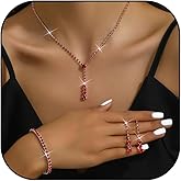 ULLKEL Silver Jewelry Set Wedding Jewelry Sets for Brides Bridesmaid Rhinestone Crystal Statement Choker Necklace Earrings Bracelet Set Bridal Wedding Prom Jewelry Accessories for Women