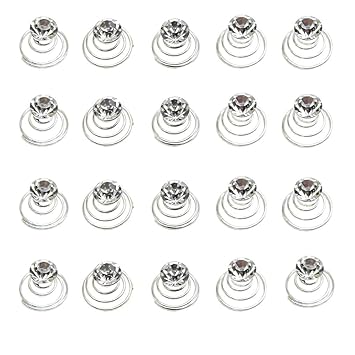 Amazon Com Vpang 20 Pcs Spiral Hair Pins Swirl Hair Twists Coils