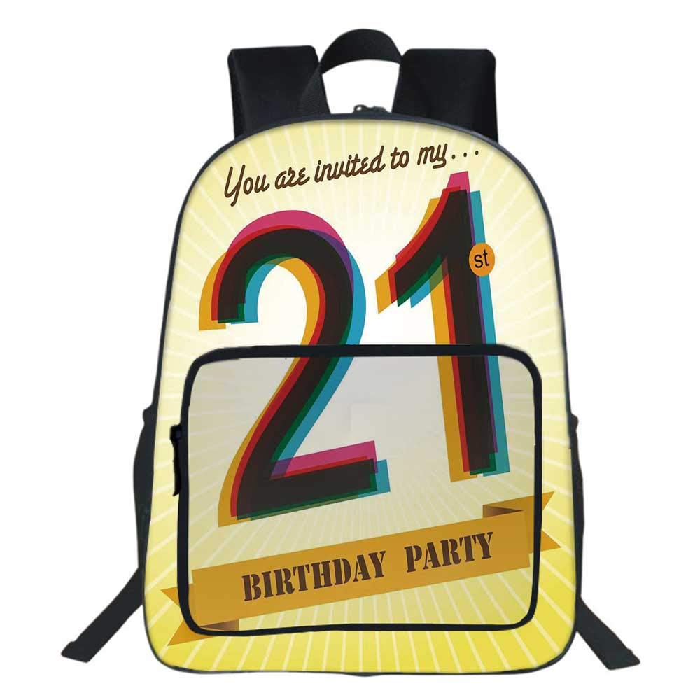 Amazon Com 21st Birthday Decorations School Backpack Invitation
