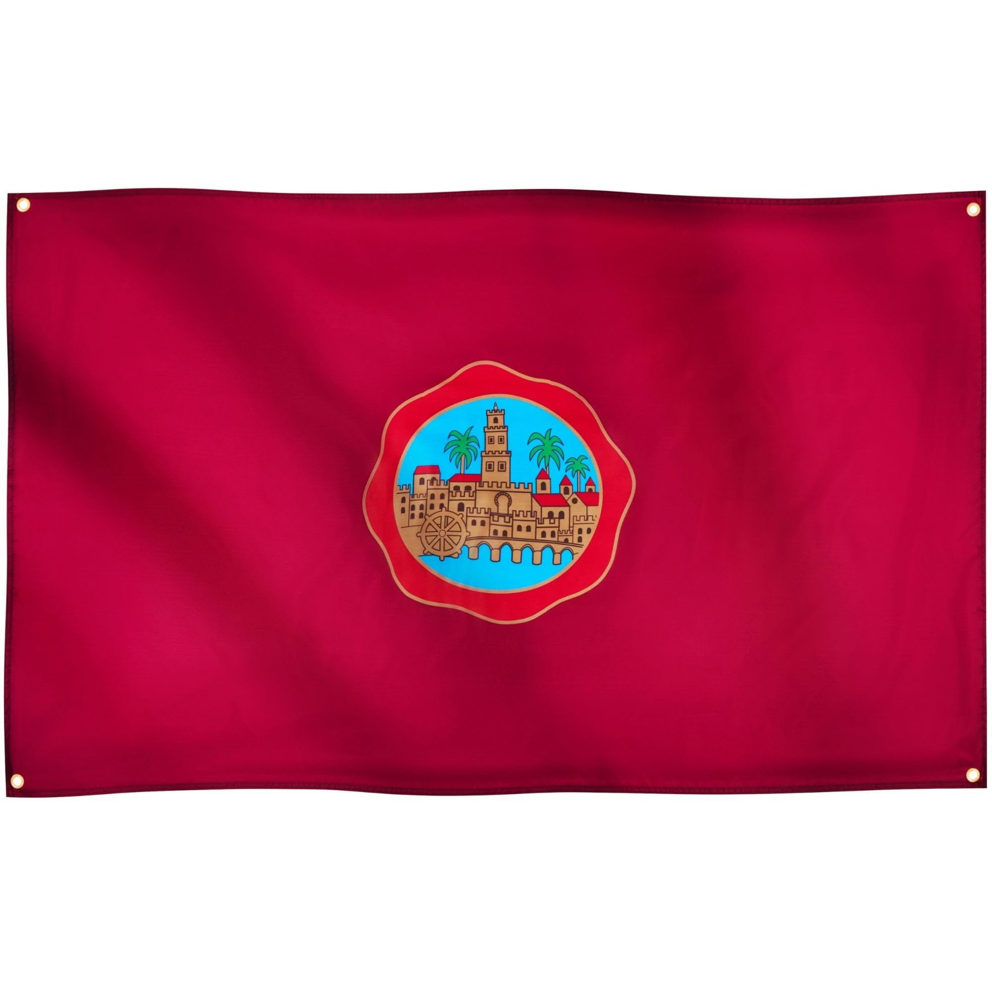 Runesol Cordoba Flag, 91x152cm, 3ft x 5ft, 4 Grommets, Eyelet In Every Corner, Cordova, Spanish Regional Flag, Flag of Córdoba, Premium Flags, Inside, Outside, Vivid Colours — image 1