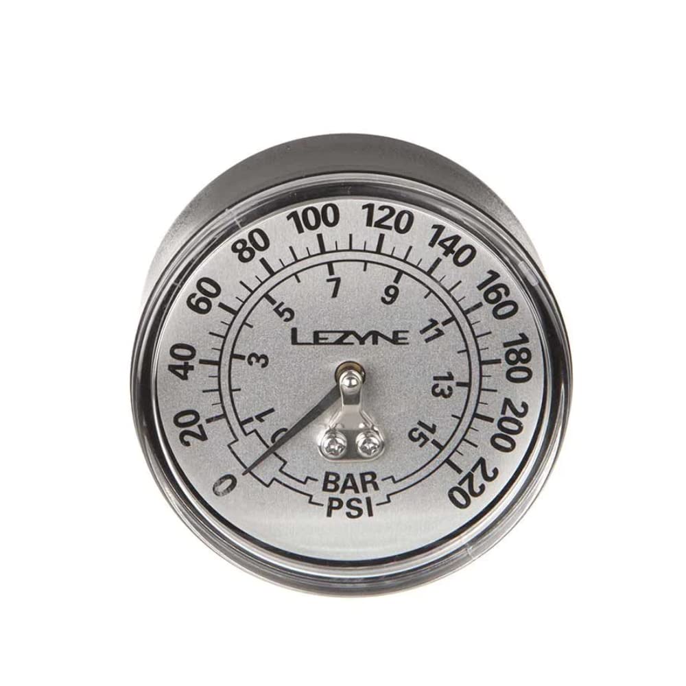 Lezyne pump, Manometer, Black/Silver, 1–Rp-Flgue-V2220