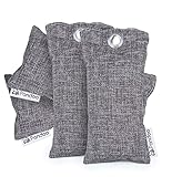 75g Bamboo Charcoal Air Purifying Bag That Removes Pollutants & Allergens By Pandoo - Natural Air Freshener That Eliminates Odors & Dehumidifier That Absorbs Moisture - Covers A 400 Square Feet Area