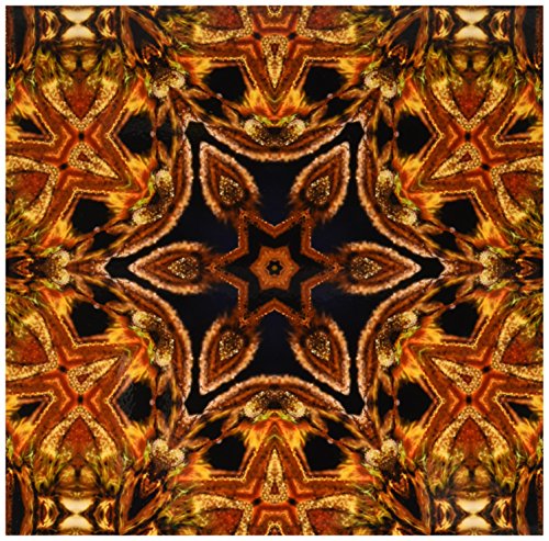 3dRose ct_42362_3 Turkish Decorative Flower Mandala Ceramic Tile, 8-Inch