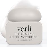 Verli Peptide Moisturizer, Peptides &amp; Ceramides, Lightweight, 1.69 fl oz | Multi-Peptide Blend, Supports Firmer-Looking Skin &amp; Skin Barrier, All Skin Types, AM &amp; PM, Vegan, Face, Neck, D&eacute;colletage Use