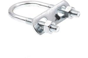 Prime-Line 9071931 U-Bolts, Round Bend, 1/4 in.-20 X 1-1/8 in. X 2-1/4 in (10 Pack)