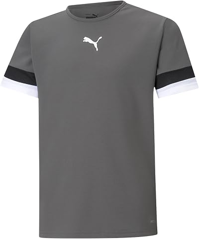 PUMA Unisex Kids Teamrise Jersey Jr Shirt Smoked Pearl Puma White Black 164 UK