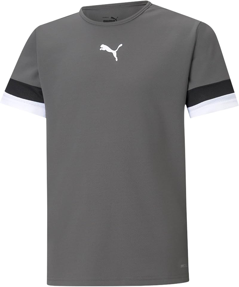 PUMA Kids teamRISE Jersey Jr Shirt Smoked Pearl Puma White Black 116