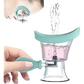 Eye Wash Cup, Silicone Manual Air Pressure Eye Wash Kit- Blue | Air-pressure rinses eyes gently; soothes tired eyes, dust &amp; makeup irritants&mdash;portable eye care tool for daily relief