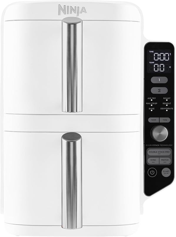 Double Stack XL, Friggitrice ad Aria Verticale, 9,5L, Bianco