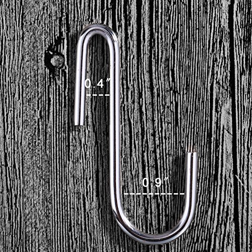 Outus 20 Pack Heavy-Duty S Shaped Hooks S-Hooks Hanging Hooks Hangers for Kitchenware Spoons Pans Pots Utensils Bags… 2 Outus 20 Pack Heavy-Duty S Shaped Hooks S-Hooks Hanging Hooks Hangers for Kitchenware Spoons Pans Pots Utensils Bags… - Image 3
