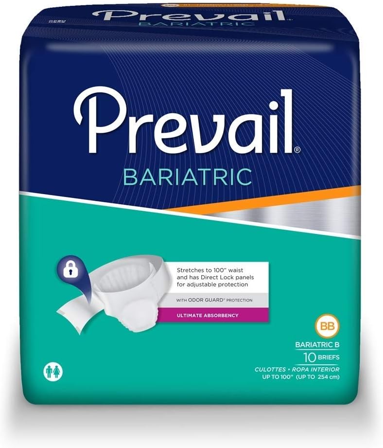 Prevail Bariatric Briefs, Ultimate Absorbency