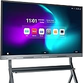 EUNIVON Interactive Whiteboard, 55'' 4K UHD Smart Whiteboard, Interactive Touch Screen Smartboard, Smart Board for Classroom and Business (Wall Mount Included)