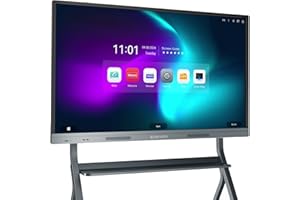 EUNIVON Interactive Whiteboard, 55'' 4K UHD Smart Whiteboard, Interactive Touch Screen Smartboard, Smart Board for Classroom and Business (Wall Mount Included)