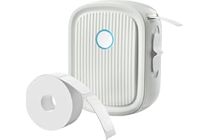 NOKLEAD H68 Bluetooth Label Maker Machine: Small Rechargeable Thermal Sticker Printer with Tape, Multiple Templates and Smart APP Control for Office School and Home Organizing