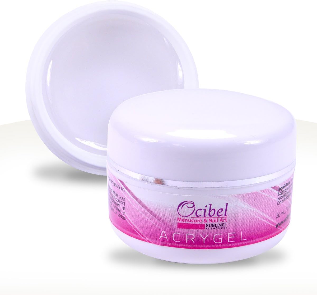 Ocibel - Monophase 3-in-1 Gel UV Acrygel 30ml (Specialist Powder and Gel) High Quality - False Nails, Manicure, and Nail Art