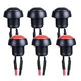 DMWD 6pcs 12mm Momentary Push Button Switch Mini