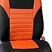 FH Group Car Seat Cover Premium 3D Air Mesh Front Pair Set Car Seat Covers Airbag Compatible, Gray and Black Automotive Seat Cover with Gift Universal Fit Interior Accessories for Cars Trucks and SUVs