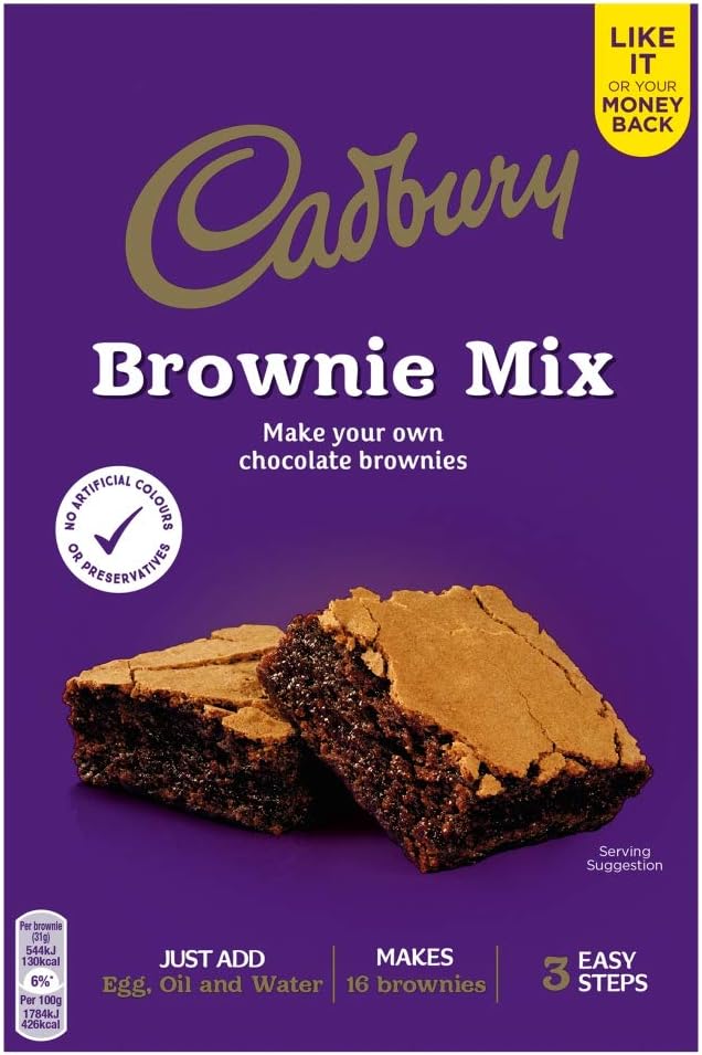 Cadbury Chocolate Brownie Mix 350g Amazon Co Uk Grocery
