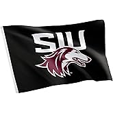 Desert Cactus Southern Illinois University SIU Flag - 3 x 5 Feet Salukis Banner, Indoor/Outdoor Durable Fabric, 100% Polyester Design (Style 5a)