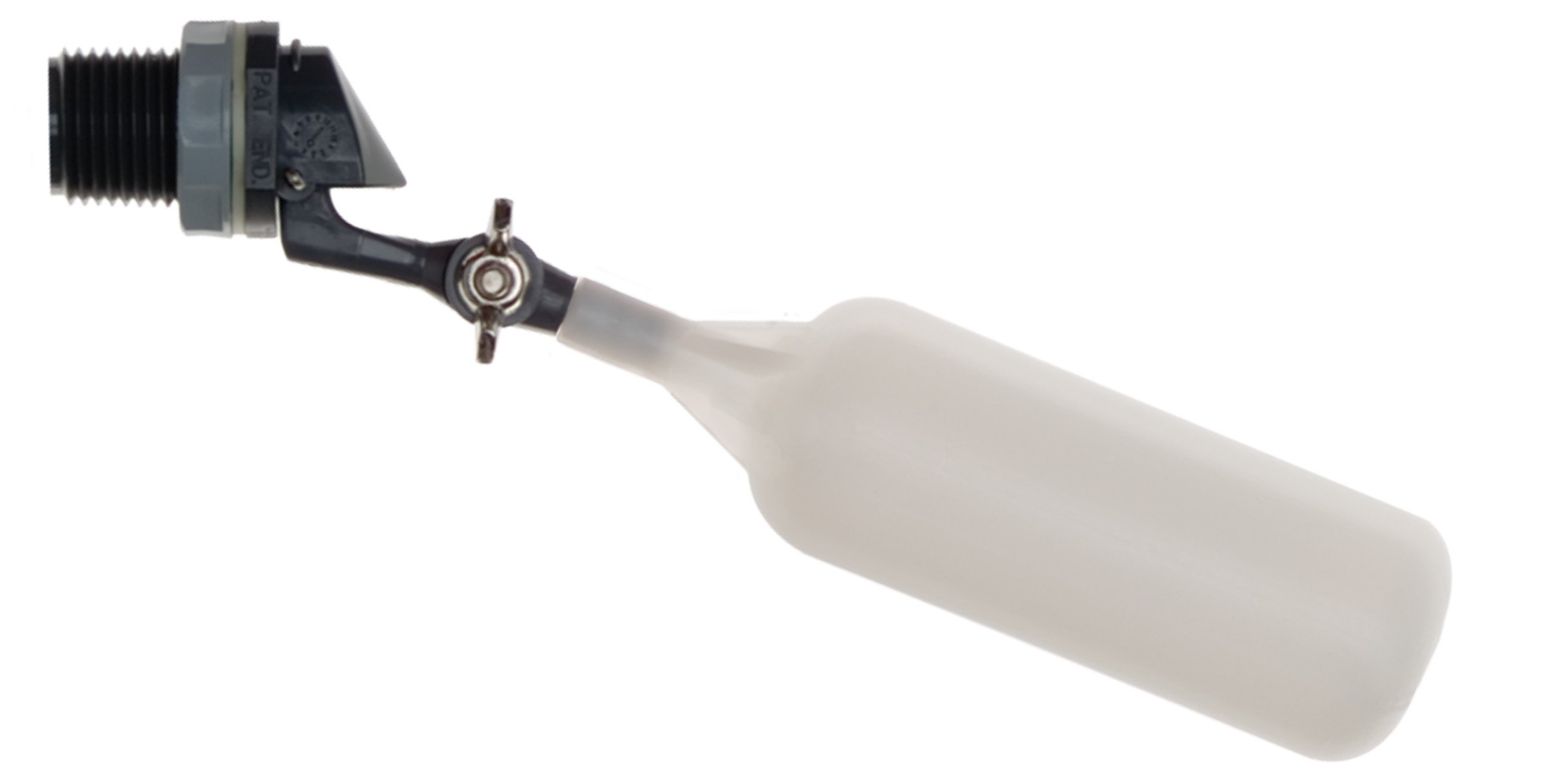 Kerick Valve MA052 PVC Mini Float Valve, Tank Mount, Adjustable Arm, 1.