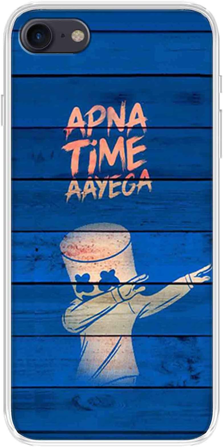 ZAPCASE Apna Tme Aayaga Design Soft Silicon Designer Printed Apple iPhone 7, Apple iPhone 8, Apple iPhone SE 2020 Back Cover
