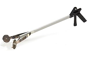 ArcMate EZ Reacher Outdoor Stainless Steel Poultry Picker Pick Up Tool, Features Metal Tooth Discs, 36 Inches (7490-00)