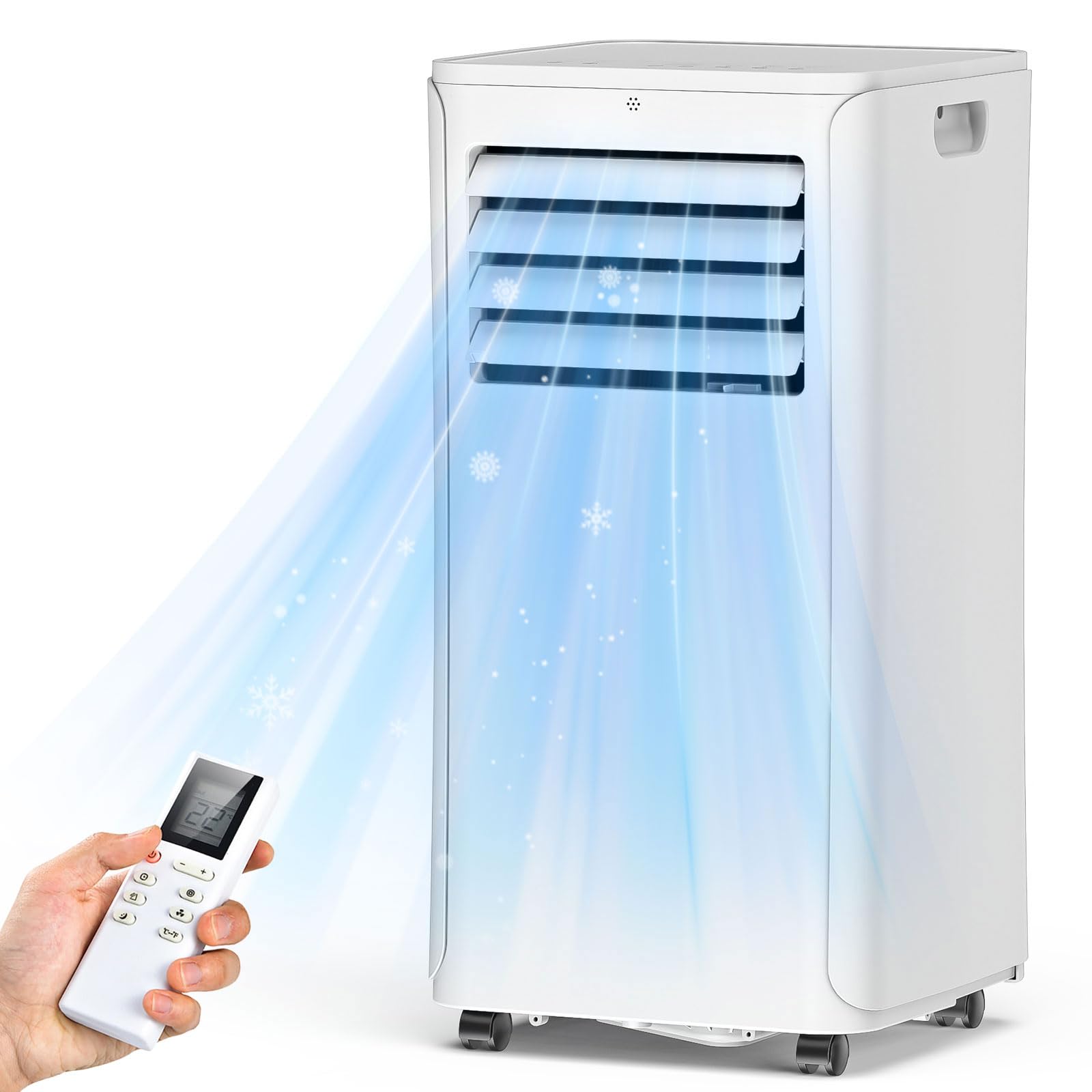 Photo 1 of Spürbar 12000BTU Portable Air Conditioner 3-IN-1 with Fan&Dehumidifier AC unit with LED Remote Control up to 600 sq.ft. Room Air Conditioner with Sleep Mode,24H Timer,2 speed,Auto-evaporativ.