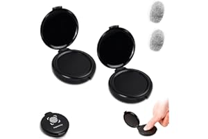 Fingerprint Ink Pad (2 Pack), Clear Imprints & Quick Dry, Easy Wipe Clean & Non-Toxic, Durable & Portable, for Notary, Banks,