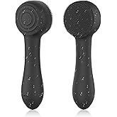 Facial Cleansing Brush Silicone Face Scrubber Waterproof Rechargeable Exfoliator Massage Device for Men & Women, Deep Pore Cl