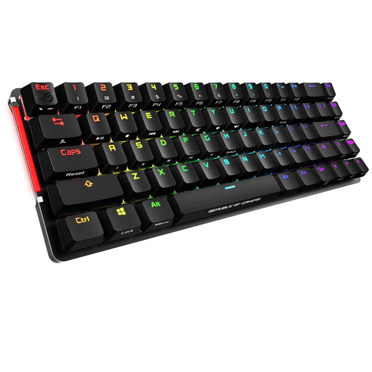 ASUS ROG Falchion Wireless 65% Mechanical Gaming Keyboard | 68 Keys, Aura Sync RGB, Extended Battery Life, Interactive Touch Panel, PBT Keycaps, Cherry MX Red Switches, Keyboard Cover Case