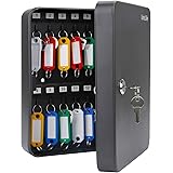 Uniclife 28 Key Cabinet Steel Security Key Organizer Lock Box with Key Lock, Wall Mount