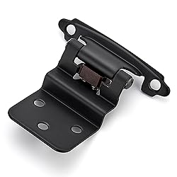 Ravinte 10 Packs (5 Pairs) 3/8" Inset Matte Black