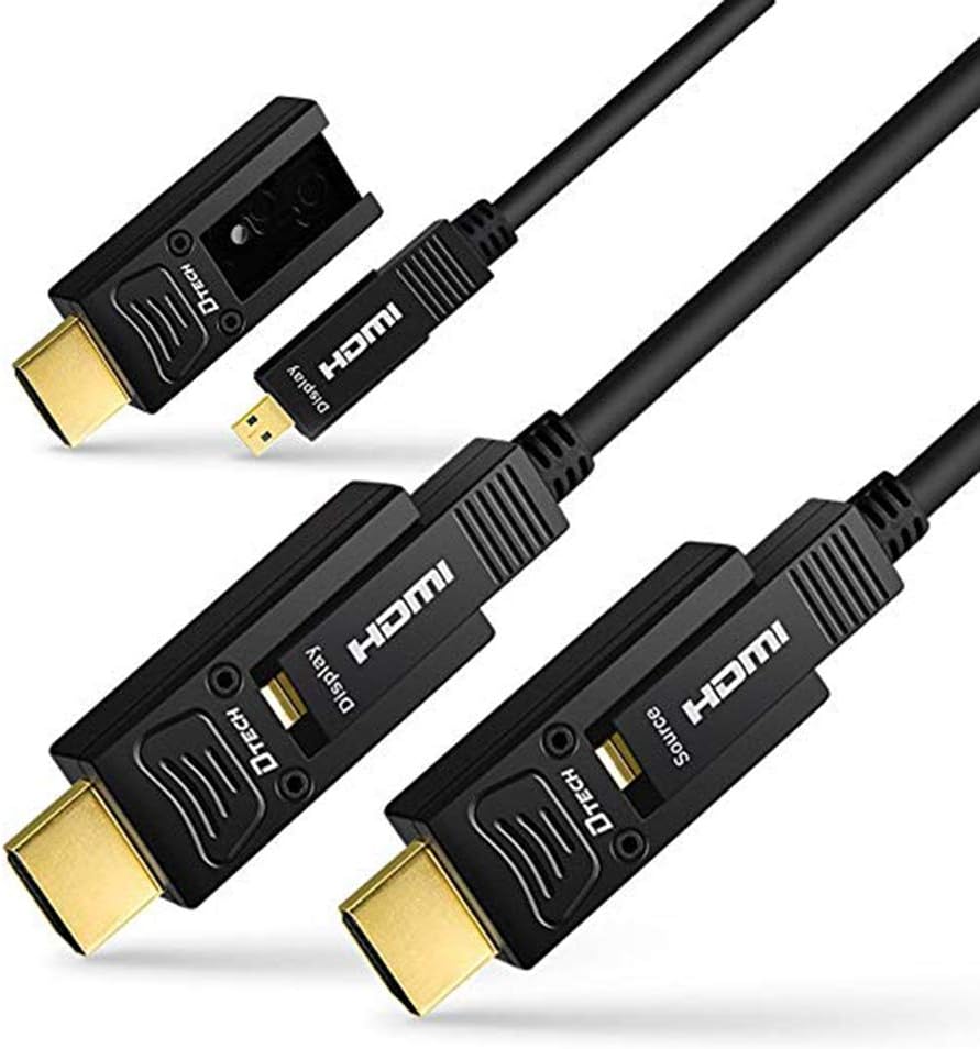 Amazon.in Buy DTECH Fiber Optic HDMI Cable 100 Feet 4K 60Hz 444 Chroma Subsampling 18Gbps High