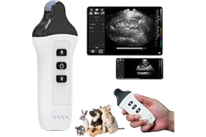 DAWEIANIMED Wireless Color Doppler Ultrasound Machine 6.0MHZ Micro-Convex Probe, Wireless Ultrasound Machine for Android and iOS, Handheld Ultrasound Scanner for Cat, Dog, Smal Animals