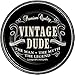 Vintage Dude 50th Birthday Theme Party Supplies Decorations Tableware Plates, Napkins, Table Cover, Centerpiece, Metallic Balloon, and Jointed Banner